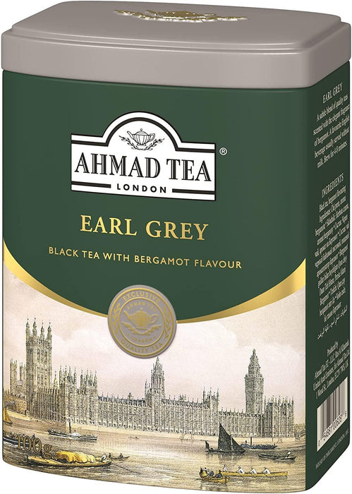 Ahmad Tea - Earl Grey Tea In Tin Box (100g) - Limolin Grocery
