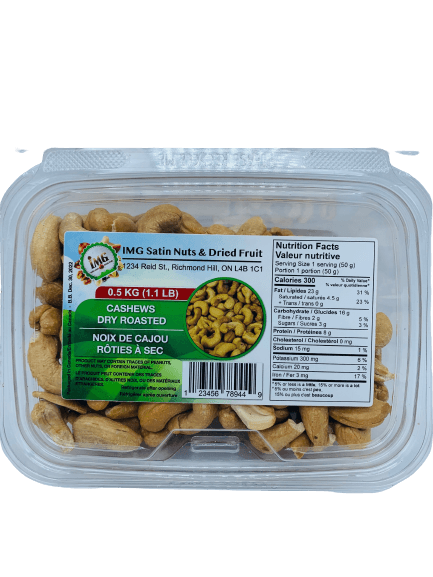 IMG - Dry Roasted Cashew (500g) - Limolin Grocery