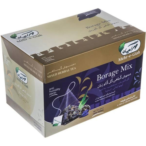 Mehr e Giah - Herbal Tea Bags Borage Mix (14 Tea Bags) - Limolin Grocery