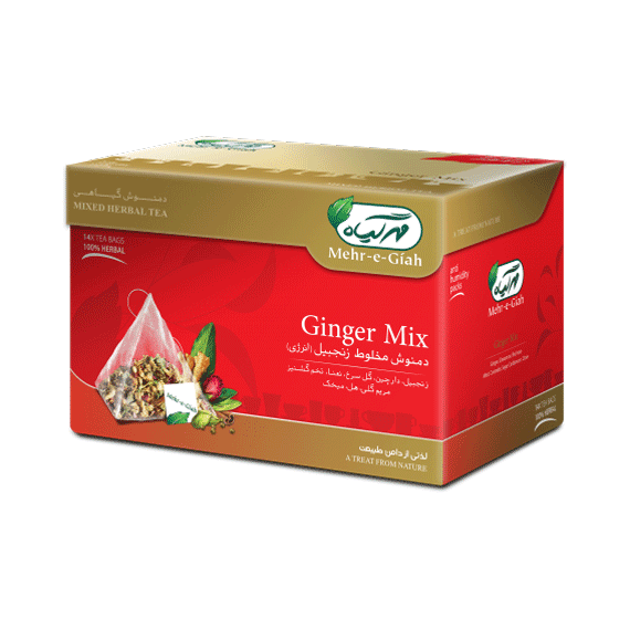 Mehr e Giah - Herbal Tea Bags Ginger Mix (14 Tea Bags) - Limolin Grocery