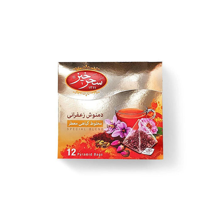 Saharkhiz - Saffron Herbal Tea (12 Pyramid Bags) - Limolin Grocery